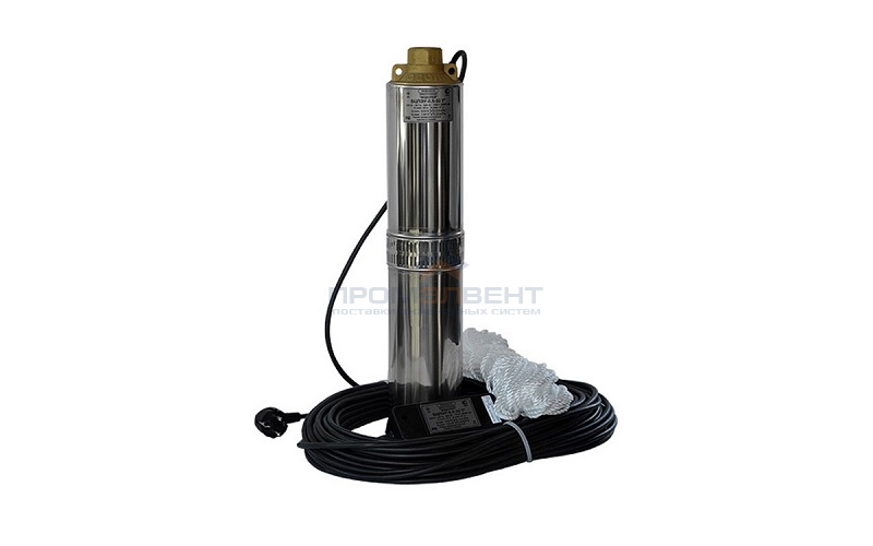 Насос скважинный Водолей БЦПЭ 0,5-100 У (2,05 кВт, Qmax 1,8 м³/ч, Hmax 150 м, кабель 100 м)